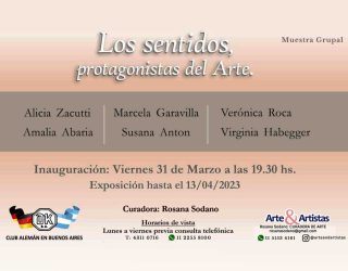 Vernissage de la muestra colectiva: «Los Sentidos, Protagonistas del Arte»