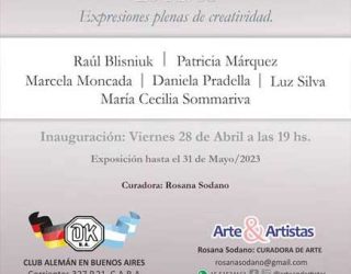 Vernissage de la muestra colectiva: «El Arte, expresiones plenas de creatividad»