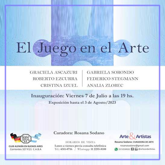 Lee más sobre el artículo Vernissage «El Juego en el Arte»