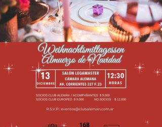 Weihnachtsmittagessen – Almuerzo de Navidad 2023
