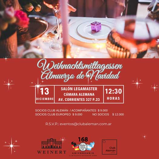 Lee más sobre el artículo Weihnachtsmittagessen – Almuerzo de Navidad 2023