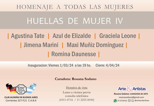 Lee más sobre el artículo Exposición de Arte y Pintura – Huellas de Mujer IV