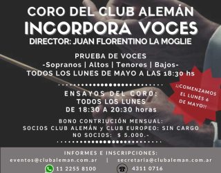 Coro 2024 – Convocatoria a cantantes
