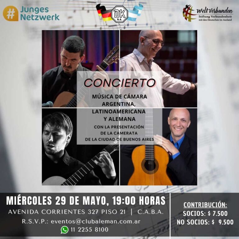 Lee más sobre el artículo Música de Cámara Argentina, Latinoamericana y Alemana – Mayo