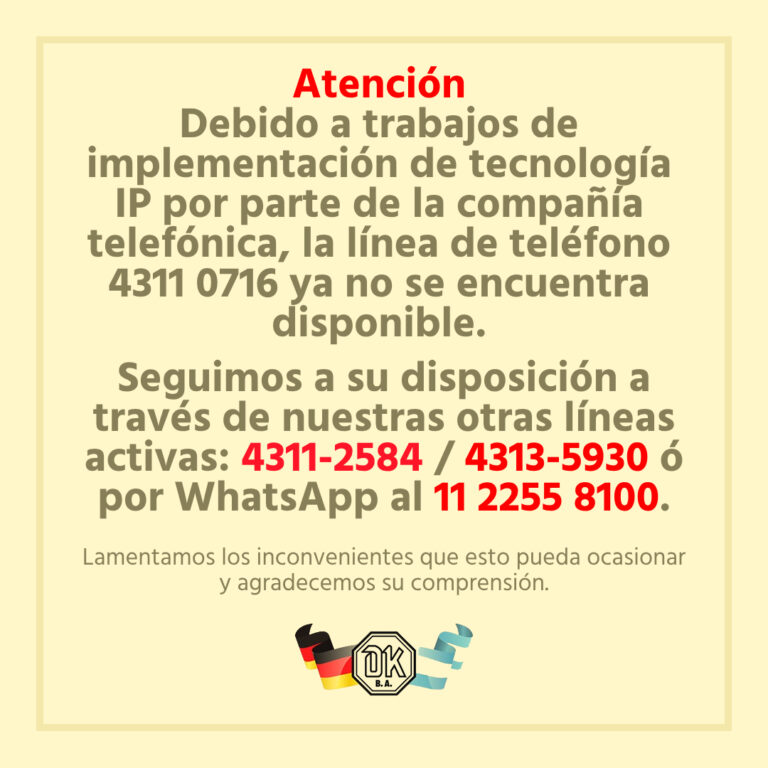 Lee más sobre el artículo La línea 4311-0716, ya no se encuentra disponible