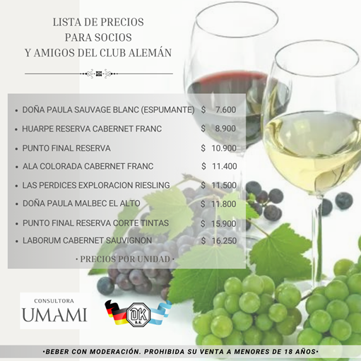 Lee más sobre el artículo Promoción exclusiva Club Alemán – Vinos Premium
