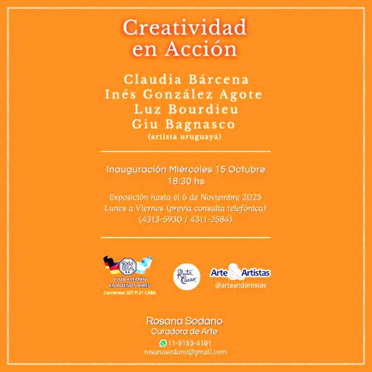Lee más sobre el artículo Vernissage – Octubre 2025: Creatividad en Acción