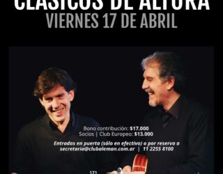 Nuevo concierto del ciclo “Clásicos de altura” – Abril