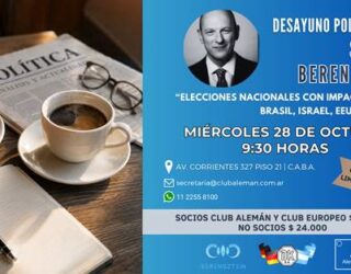 Sergio Berensztein en el Club Alemán – 28 de octubre